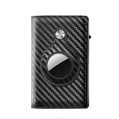 TAGIT Smart Wallet for Men – Slim RFID Blocking Wallet with AirTag Holder, Carbon Fiber Minimalist Money Clip Wallet, Stylish & Secure Front Pocket Wallet with Gift Box